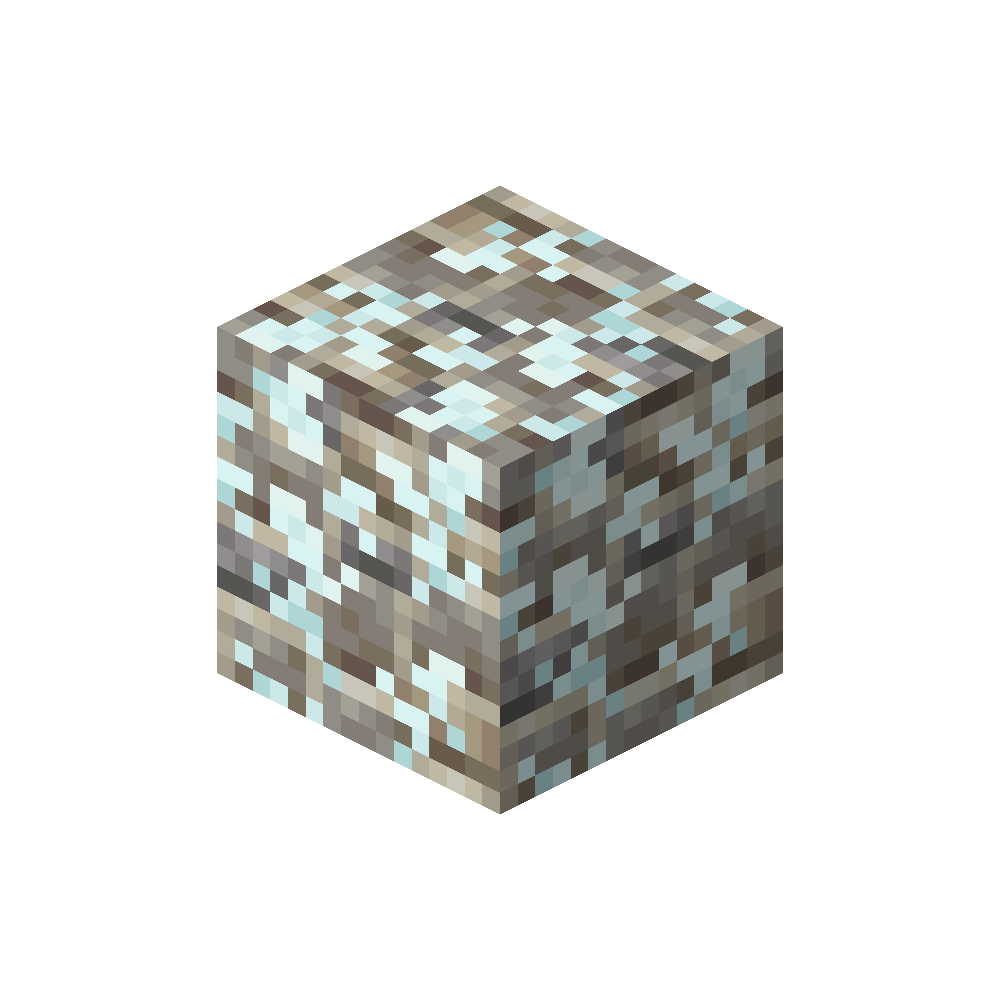 Frosty Mossy Alpine Gneiss Bricks