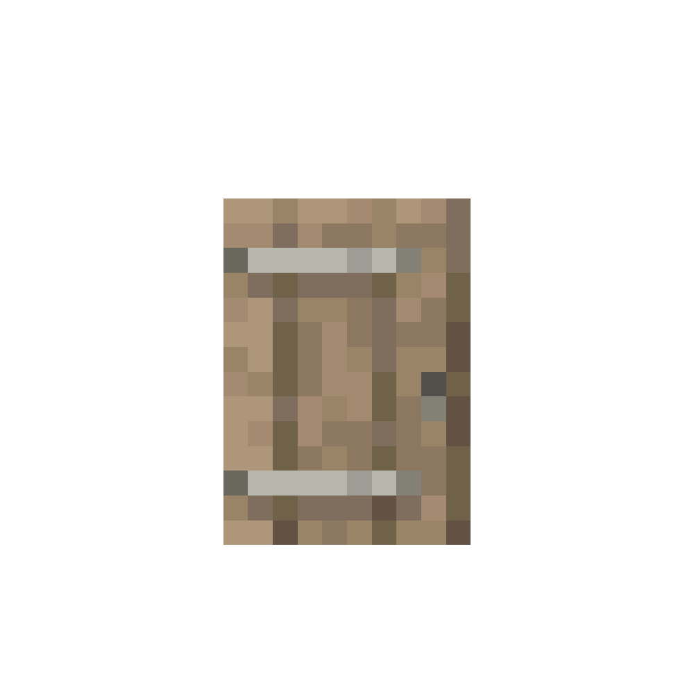 Rust Banded Door