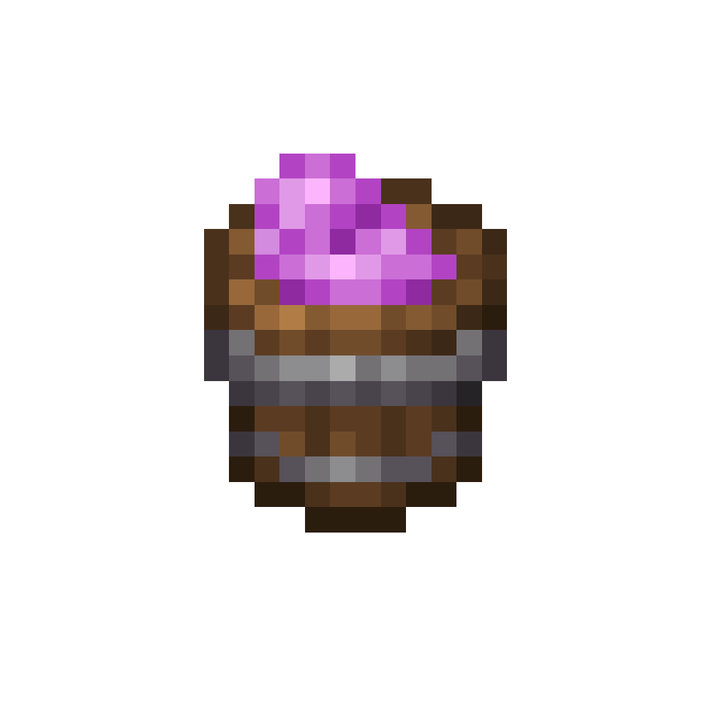 Wooden Bucket of Amethyst Milk