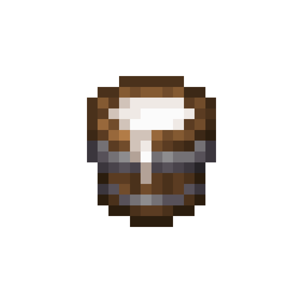 Wooden Bucket of Buffalo Milk