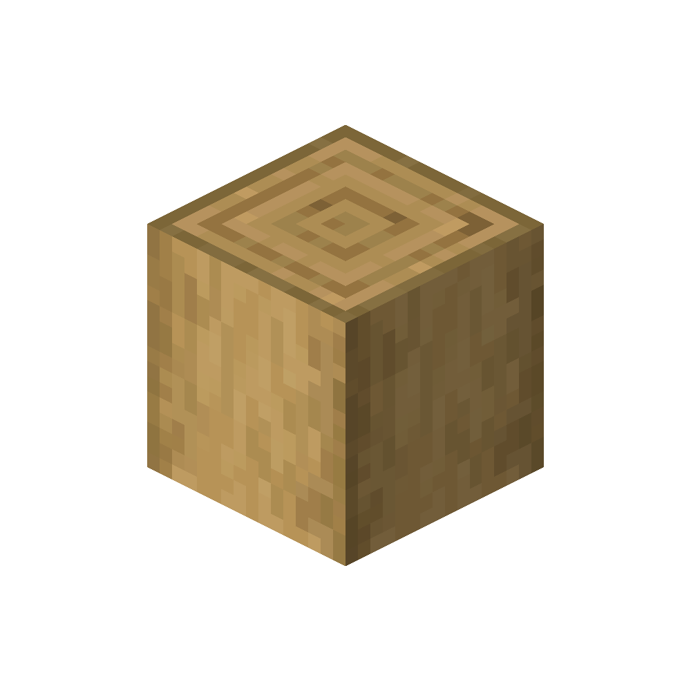 Stripped Oak Log