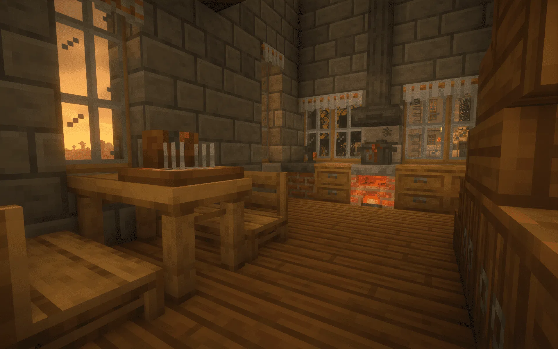 Meal cooking in a still kitchen
