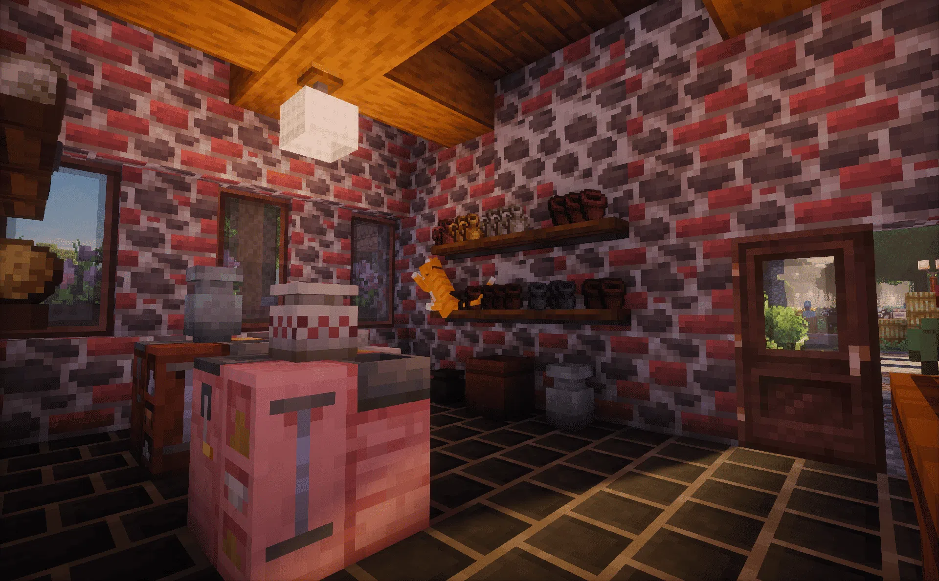 A small pottery shop